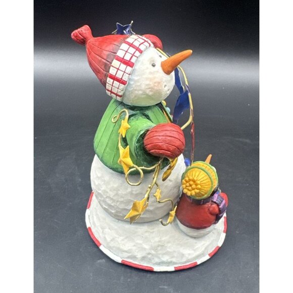VTG Debra Jordan Bryan LET IT SNOW Snowman & Little Snowman Figurine Christmas - Picture 4 of 9